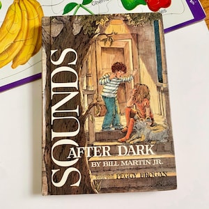 Vintage 1970 Sounds After Dark: Elementary School Reader - Short Stories and Poems Hc