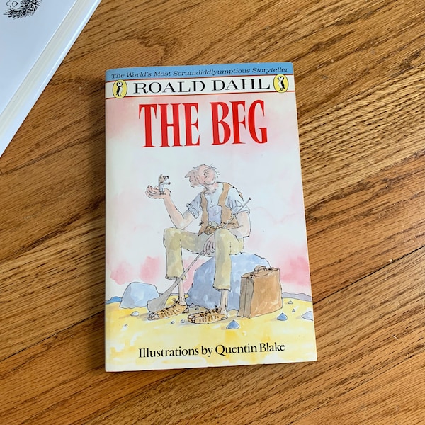 The BFG by Roald Dahl 1984 Puffin Pb VGC, Vintage 1980s Kids Chapter Book