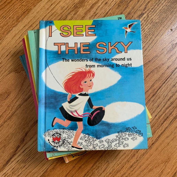 Vintage 1960s Childrens Book, I See the Sky by Ann Peters 1960 Hc VGC, Wonders of the Sky Around Us from Morning to Night