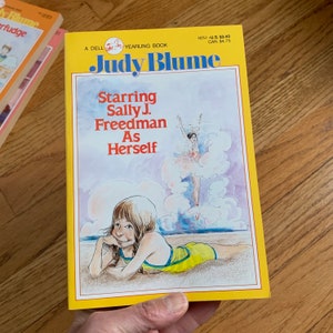 Vintage 1980s Childrens Book, Starring Sally J Freeman As Herself by Judy Blume 1986 Pb Dell Yearling image 1