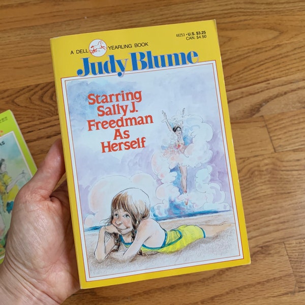 Vintage 1980s Childrens Book, Starring Sally J Freeman As Herself 1986 Judy Blume Dell Yearling Softcover, Preteen Teen Kids Chapter Book
