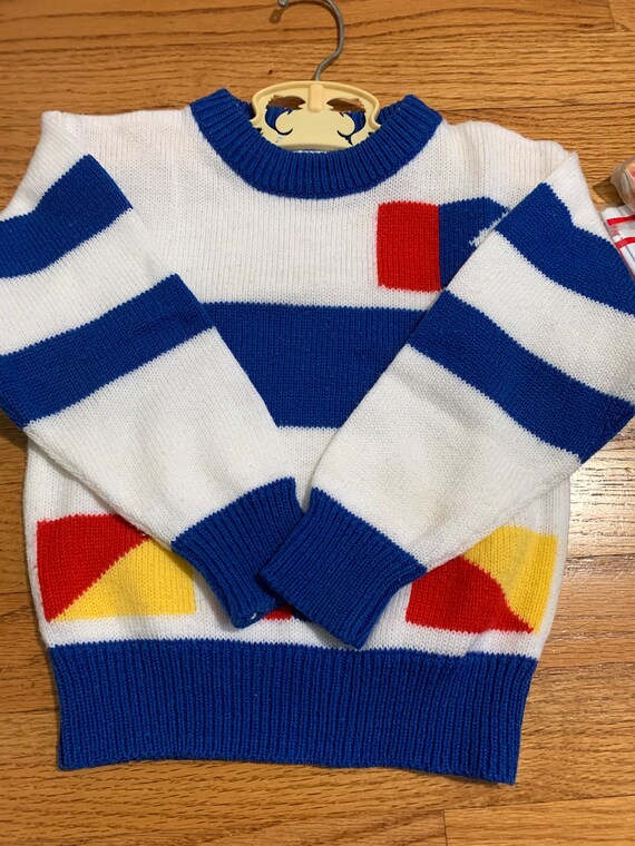 Kids 4T Vintage 1990s Osh Kosh Nautical Pullover … - image 6