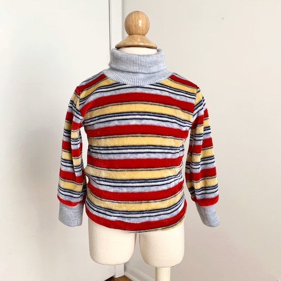 9M Vintage 1960s 70s Baby Turtleneck, Snails and … - image 1