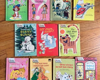 Vintage 60s-70s Easy Reader Wonder Books CHOOSE (hardcover) - Etsy