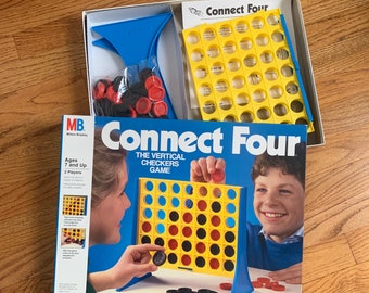 Vintage 1990 Milton Bradley Connect Four Game UNUSED Game for All Ages