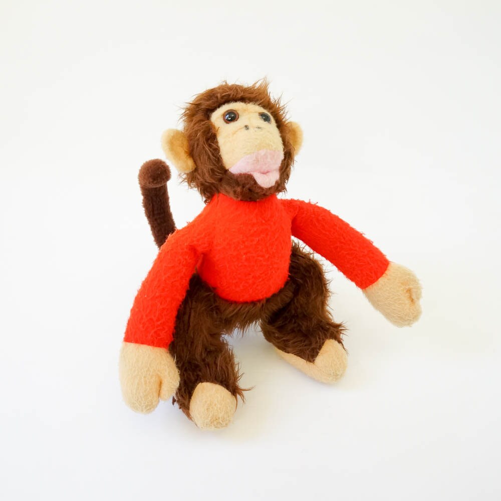 Vintage Stuffed Monkey Toy 1960s HTF Animal Fair Circus Etsy