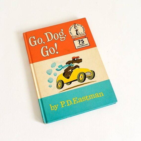vintage 1960s childrens book go dog go by p d eastman 1961 go dog go book