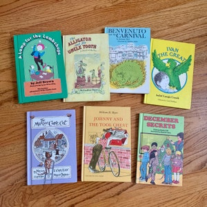 Vintage Weekly Reader Hardcover Set: 7 Nostalgic Middle Grade Illustrated Chapter Books VGC