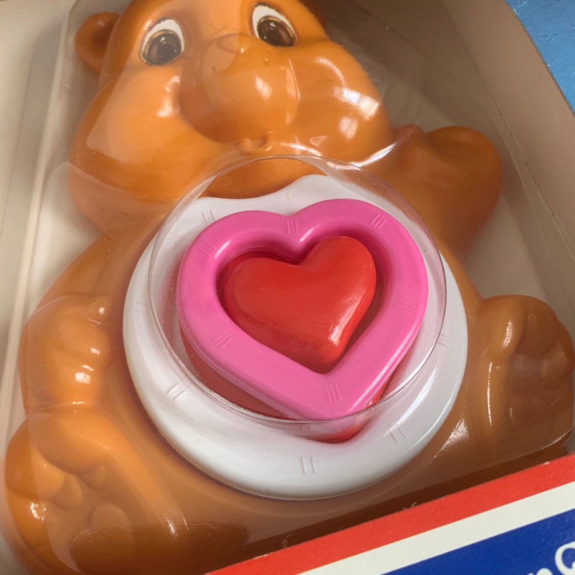 Vintage 1980s Toy Care Bears Tummy Puzzlers Tenderheart Bear Etsy