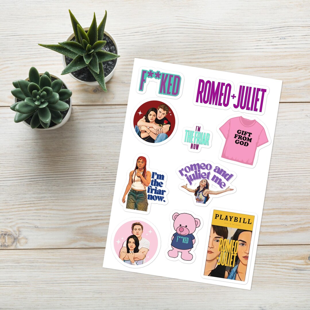 Sticker Julit Romeo and Juliet Broadway 2024 Sticker Sheet - Etsy