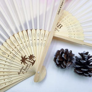 Personalized Fabric Hand Fans for Bridesmaids, Custom Wedding Party Folding Fan, Wedding Hand Fans, Bulk Wedding Favors, Bridal Shower Gifts