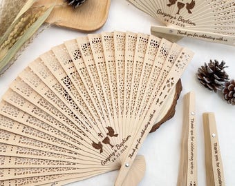 Personalized Baptism Gift Wooden Hand Fans First Holy Communion Favour Birthday Favour Bulk Christening Favours for Guests Church Event Gift