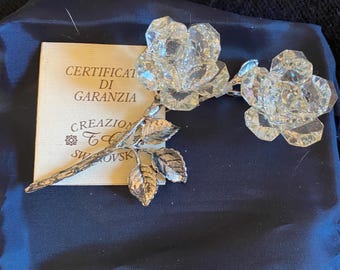 Swarovski Floral Brooch - Made in Italy