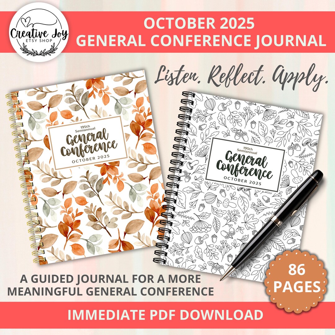 October 2025 General Conference Journal & Study Guide | LDS