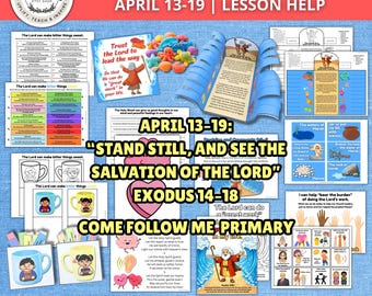 Primaire 2026 Venez et suivez-moi | Aide pour les cours SDJ Du 13 au 19 avril 2026 | Exode 14-18 | Embarcation de Moïse de la mer Rouge | Activité sur l'Ancien Testament | PDF imprimable