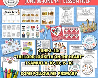 2026 Come Follow Me Primary 8-14 juni | 1 Samuël 8-10, 13, 15-16 | Jonge David | De Heer kijkt in het hart | Basisles LDS helpt