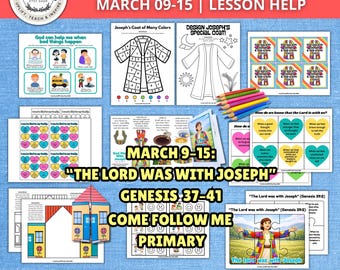 Primaria Ven, sígueme 2026, 9 al 15 de marzo / Actividades de la lección sobre José / El Señor estuvo con José / Génesis 37–41 / Paquete imprimible de la Primaria SUD