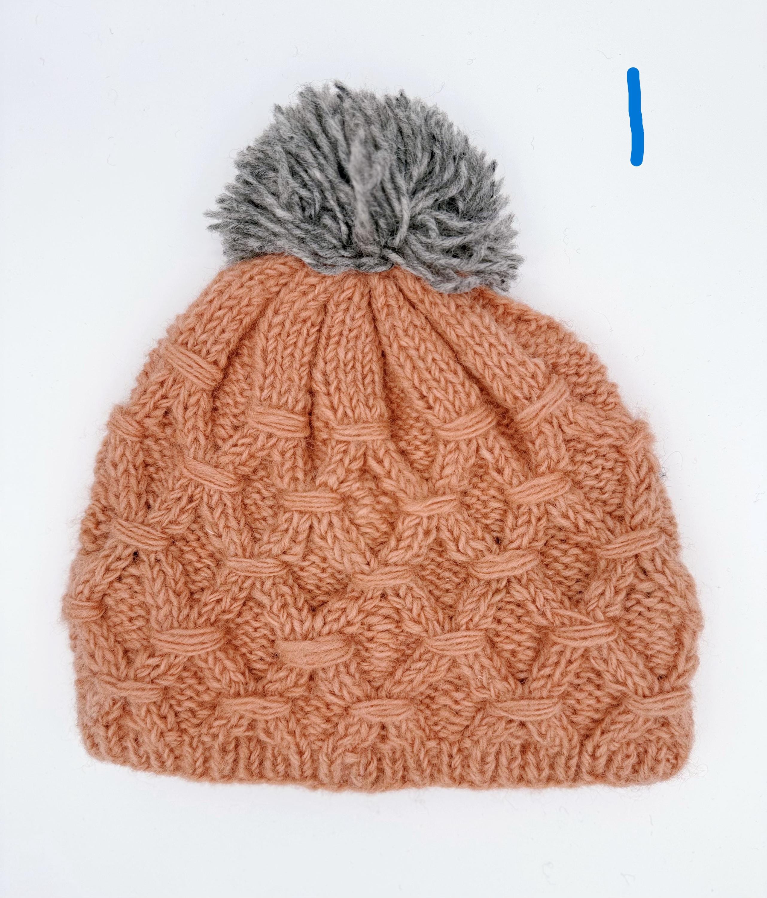 Serrv handmade 100% wool Nepal knit Pom hat Cozy Nepal Handmade 100% Wool Hat - Unique Artisan Colorful  main image 4