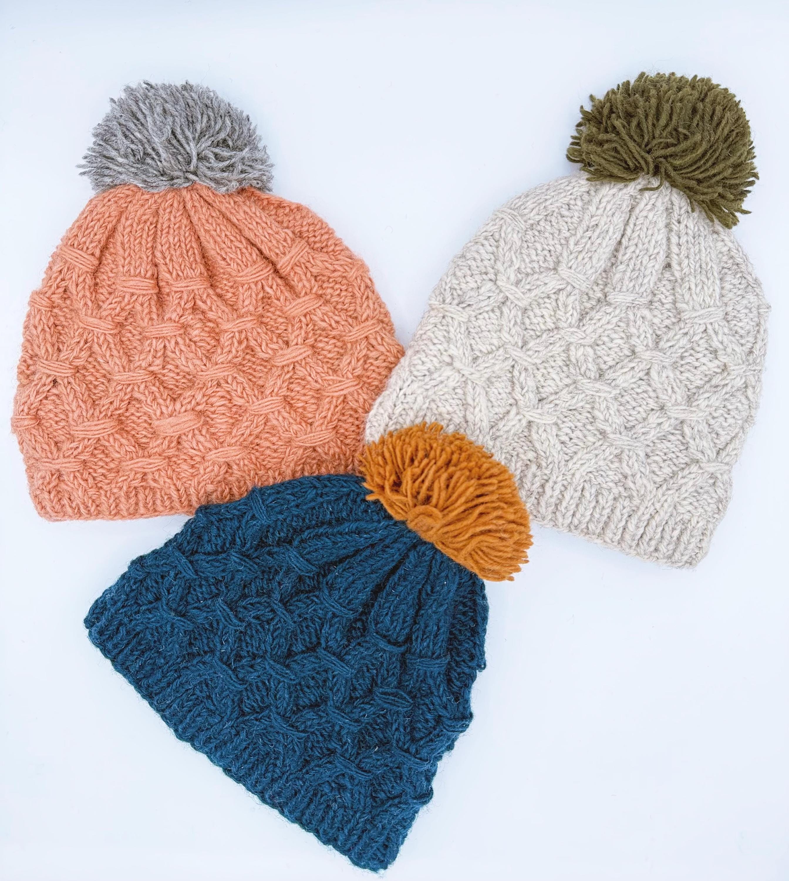 Cozy Nepal Handmade 100% Wool Hat - Unique Artisan Colorful  display picture 1
