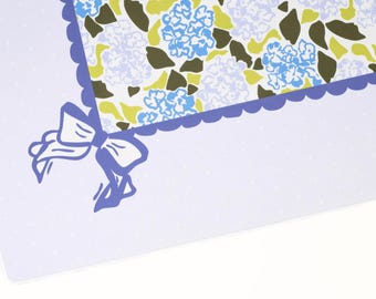 Hydrangea Mahjong Mat