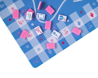 Gingham Mahjong Mat