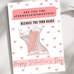 Impression de la Saint-Valentin pour orthophoniste – Joli jeu de mots sur l'anatomie pour les orthophonistes | Téléchargement instantané | Parfait pour un cadeau SLP