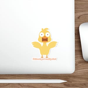 Fröhliche Küken gestanzte Aufkleber, perfekt für Planer, Laptops, fröhliche Geschenke, Partygeschenke für Kinder und Zeitschriften