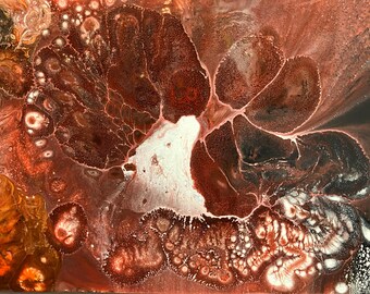 Acrylic Fluid Art "End of Polar Hibernation"