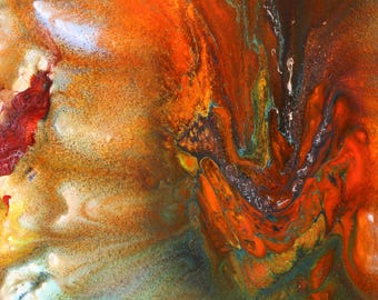 Acrylic Epoxy Fluid Art "Metamorphosis"
