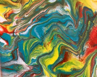 Acrylic Fluid Art "Color Storm"