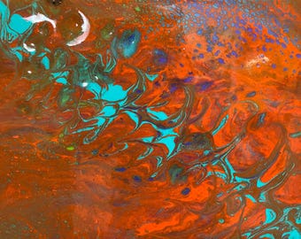 Acrylic Fluid Art "Ignition Stream"