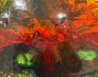 Acrylic Fluid Art "Cat's Eyes"
