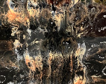 Acrylic Fluid Art "Metalica"