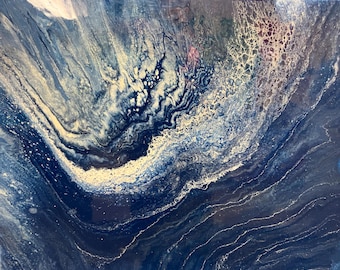 Acrylic Fluid Art "Reef Break"