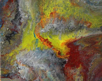 Acrylic Epoxy Fluid Art "Aurora Borealis"