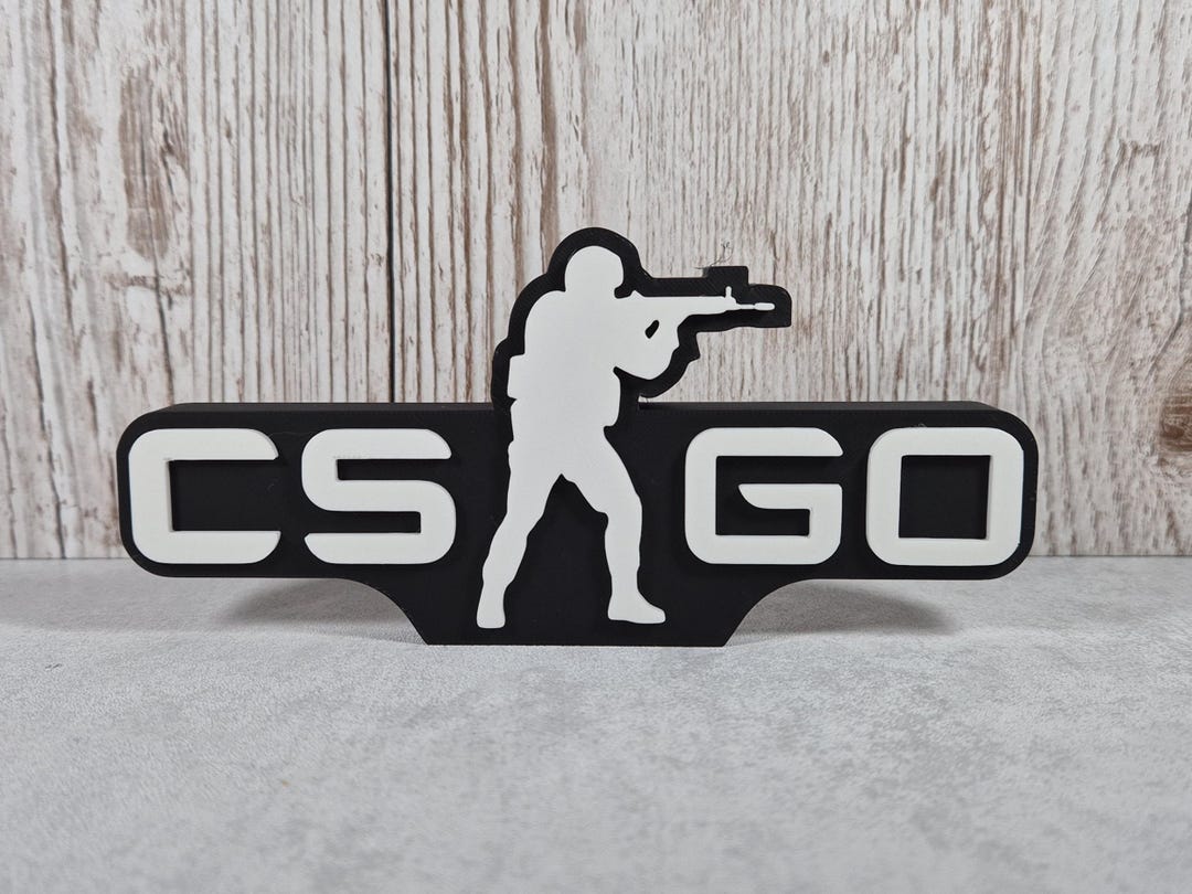 CS GO 3D Printed Desk Sign Custom Gamer Decor, Perfect Gift, Available ...