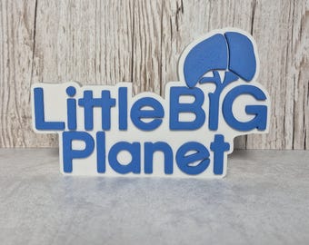 Little Big Planet 3D Printed Desk Sign: Gamer Decor