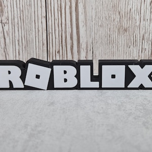 Roblox 3D Printed Desk Sign: Gamer Decor Gift - Available in 2 sizes