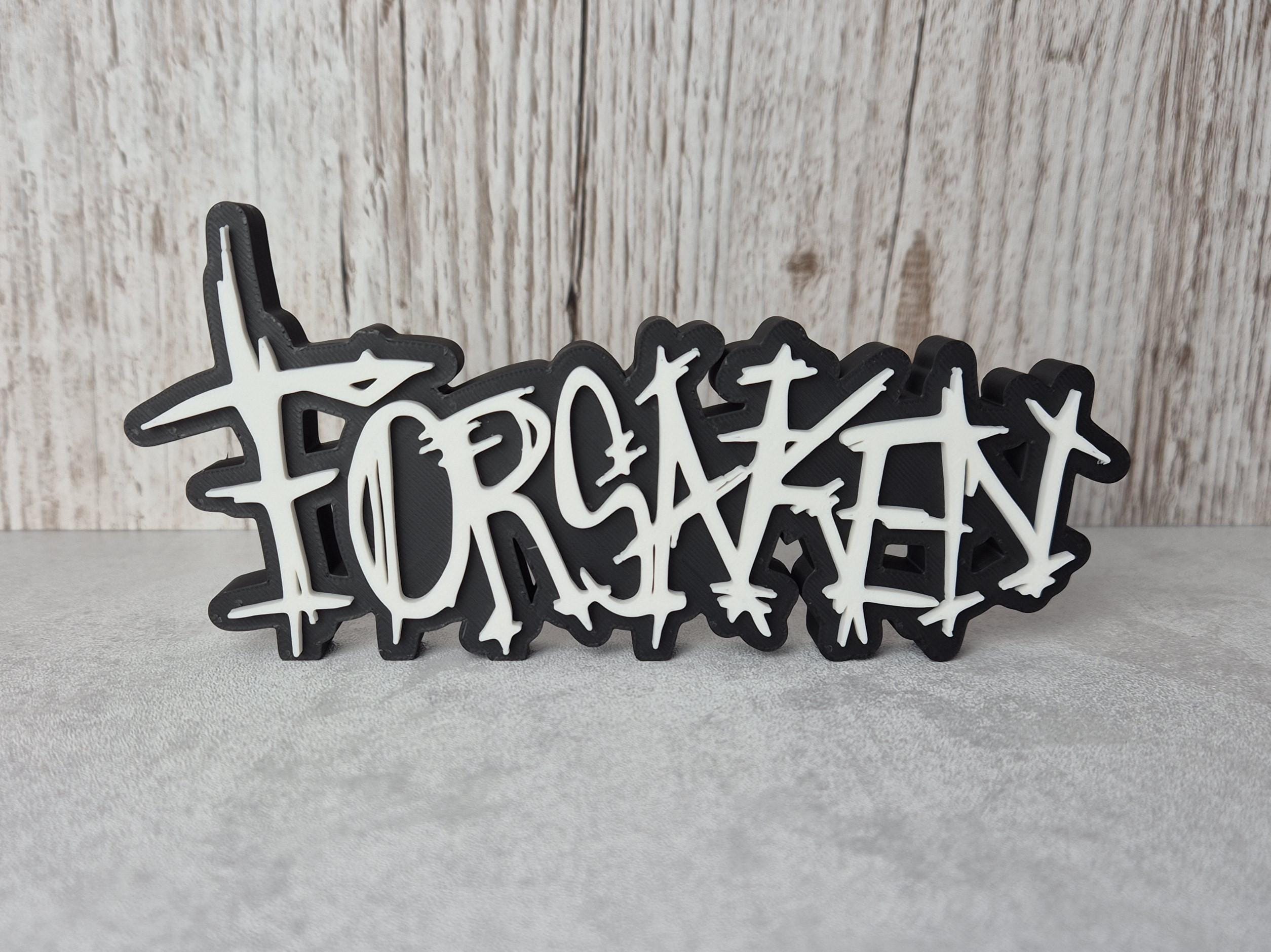 Roblox Forsaken 3D Printed Desk Sign: Gamer Decor - Available in 2