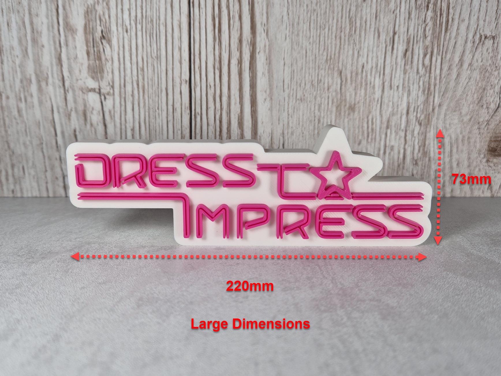 dress to impress logo Roblox Desk Sign: 3D Printed Gamer Decor - Available in 2 Sizes Colour:Ocean Tile Print Blue Wedding Guest Dresses SID-D27299 Sticker