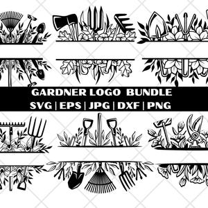 Tuinman SVG grote bundel, tuinieren svg, tuin svg, tuingereedschap Svg, silhouet, tuinieren gesneden bestanden, clipart, bloementuin planten svg