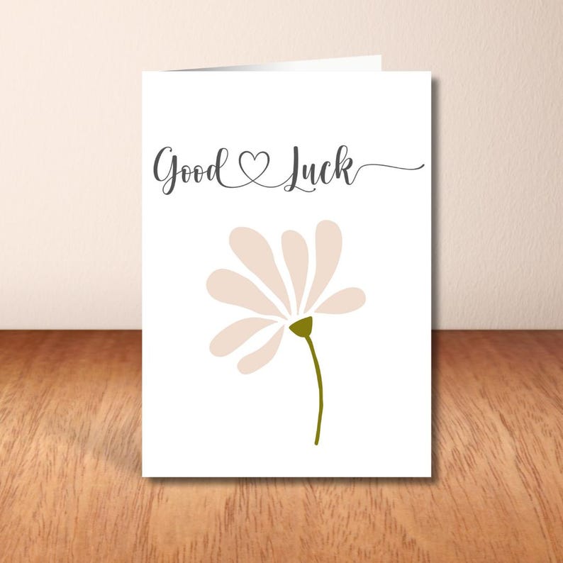 Printable Good Luck Card, Best Wishes Greeting, Wishing You Luck ...