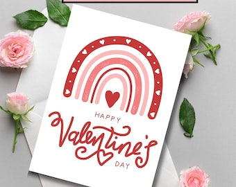 Printable Valentine's Day Card | Valentine's Day Printable | Downloadable Valentine's Card | Valentine's Day Card for Son, Daughter, Spouse