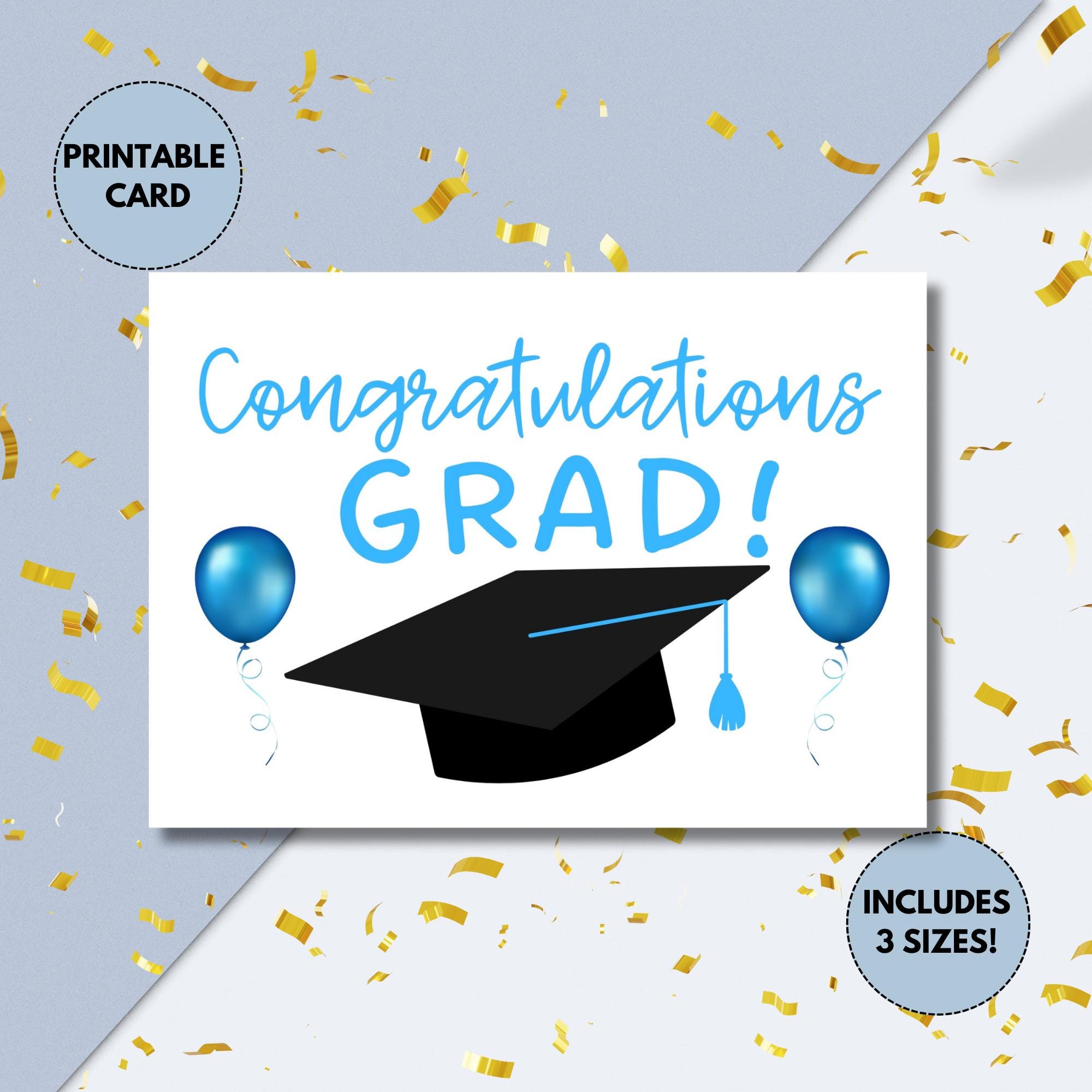 Printable Graduation Card | Congratulations Grad | Instant Download ...