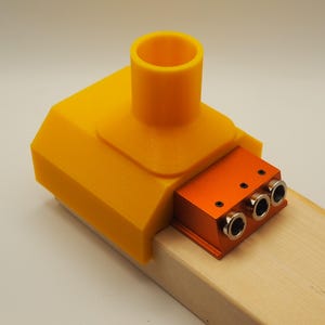 Quick Pocket Hole Setup Tool with Vacuum Port for 2x4 and 1x4 Compatible with Vevor Pocket Hole Jig