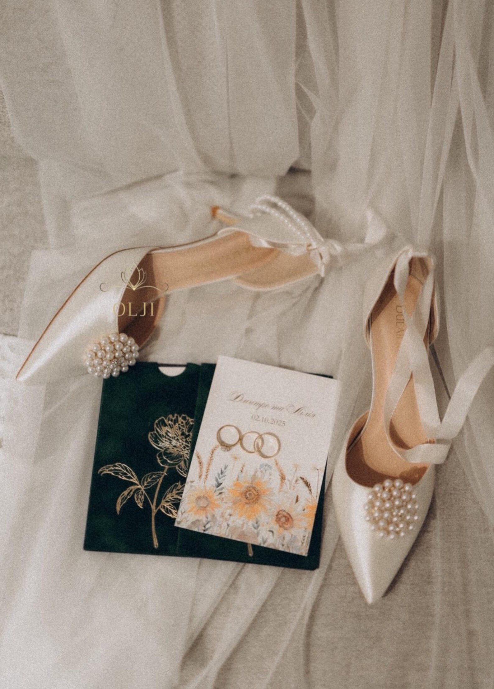 6in1 Luxury Bridal Heels With Removable Brooch – Handmade Pearl Wedding ...
