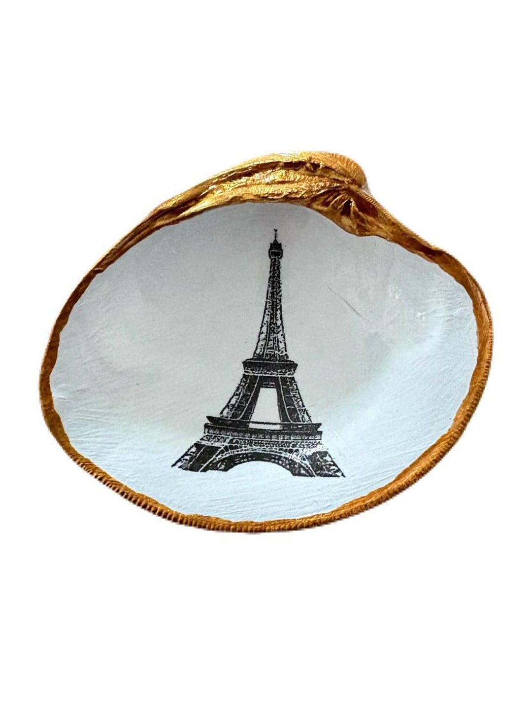 Shell Clam Tower Clam Shell Eiffel Tower Ring Dish - Etsy