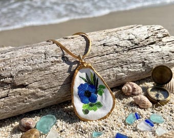 oyster shell pendant