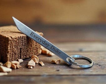 Custom Engraved Titanium Pry Bar | EDC Pocket Tool | Personalized Everyday Carry Gear