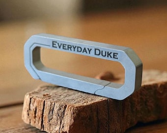 Titanium Keychain Tool – Custom Laser Engraved Everyday Carry | Minimalist EDC Gear, Durable Titanium Accessory